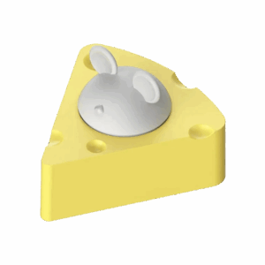 Catnip Con Diseño De Queso Para Mascota