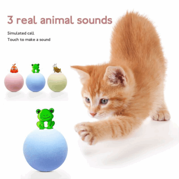 Pelota Para Gato Con Sonido Y Catnip