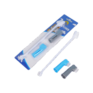 Kit De Cepillo De Dientes y 2 Piezas Dedal Para Mascota