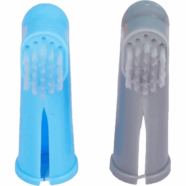 Kit De Cepillo De Dientes y 2 Piezas Dedal Para Mascota