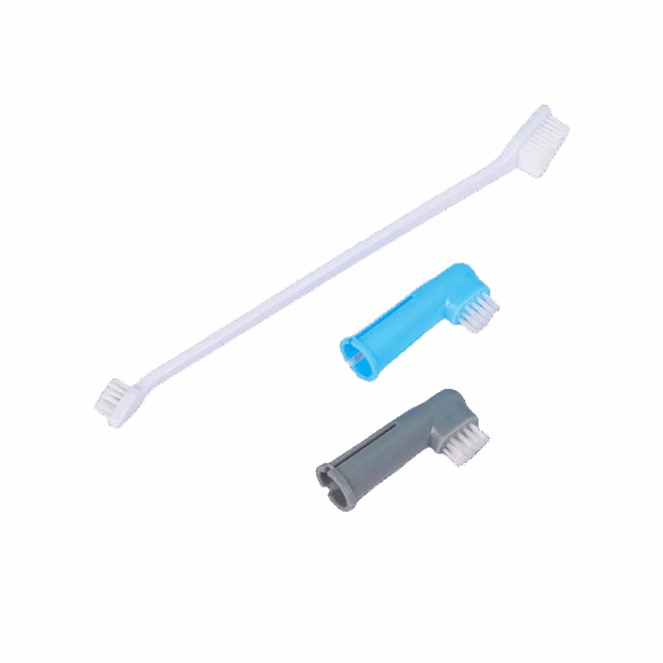 Kit De Cepillo De Dientes y 2 Piezas Dedal Para Mascota