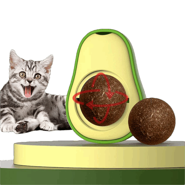 Catnip Juguete Aguacate Y Bola Golosina Para Gato
