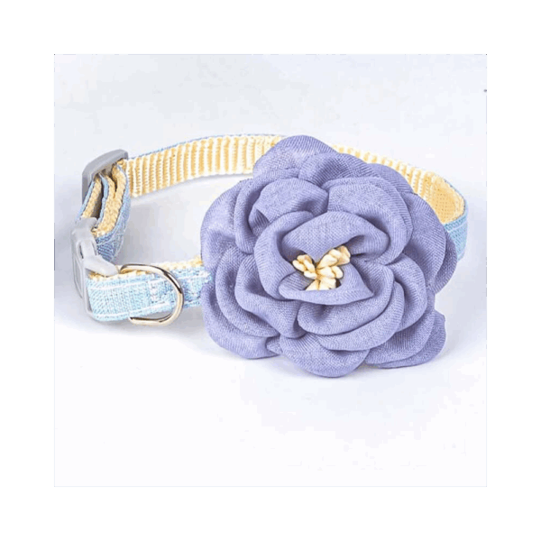 Collar para mascota diseño de flor