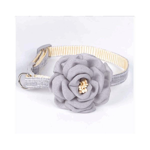 Collar para mascota diseño de flor