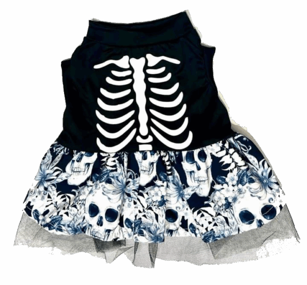 Vestido de Catrina Para Mascotas