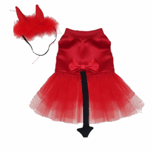 Vestido de Diablita Para Mascota